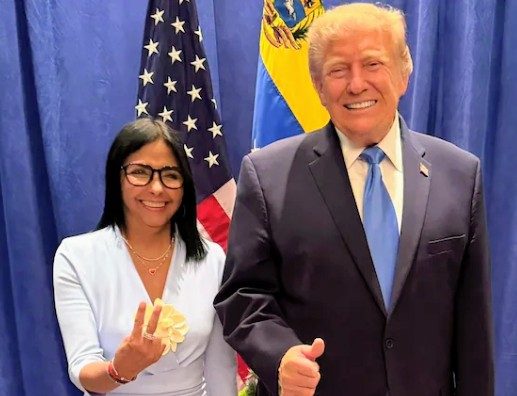 Histórico encuentro entre Trump y Delcy Rodríguez en Nueva York tras la caída de maduro